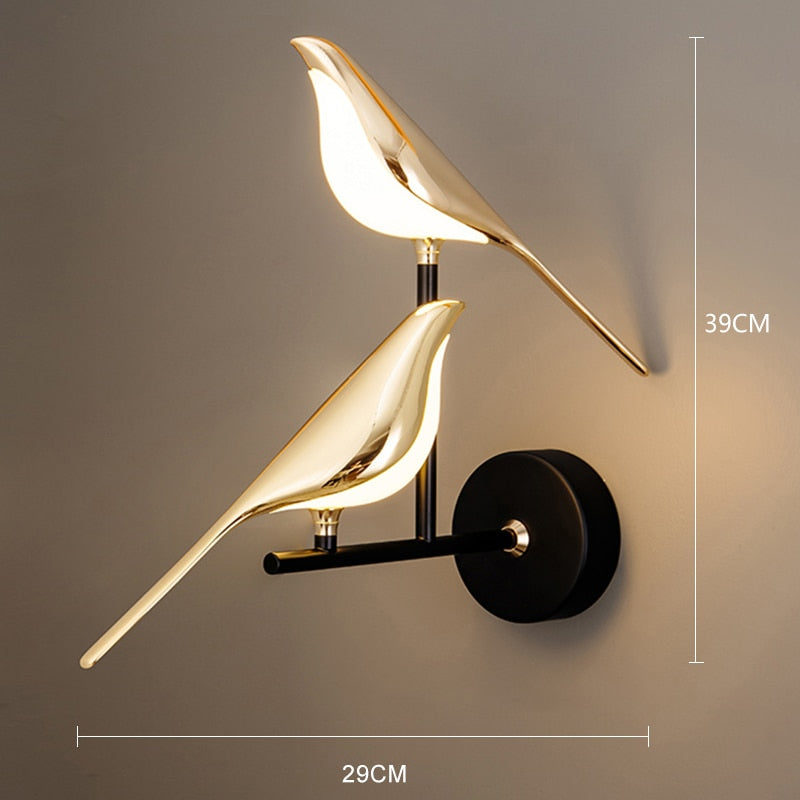 Modern Wall Bird Lamp