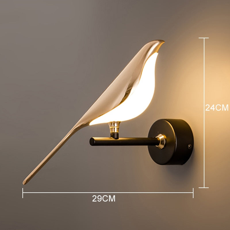 Modern Wall Bird Lamp