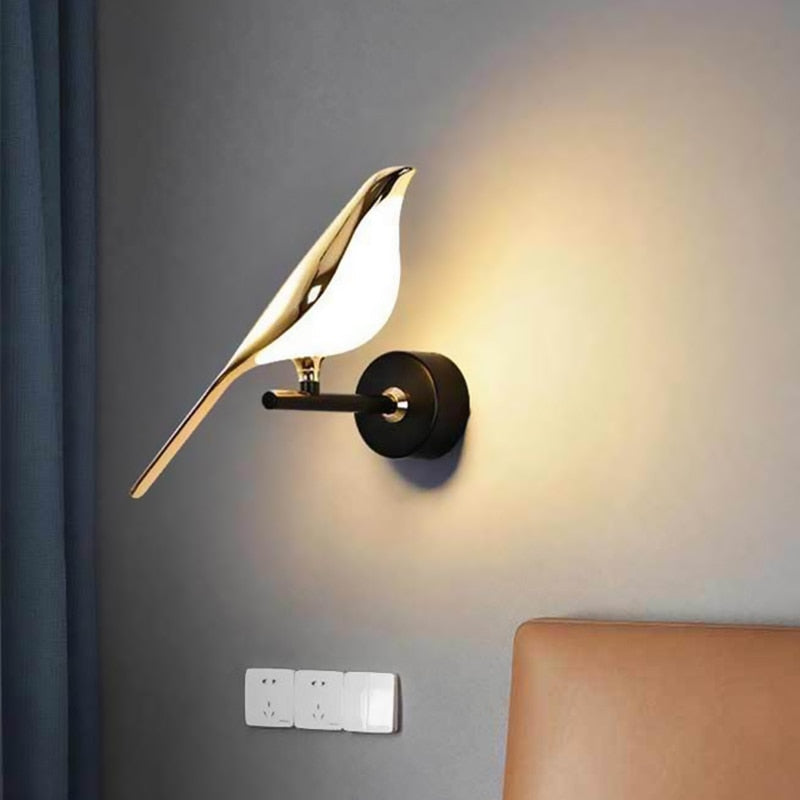 Modern Wall Bird Lamp