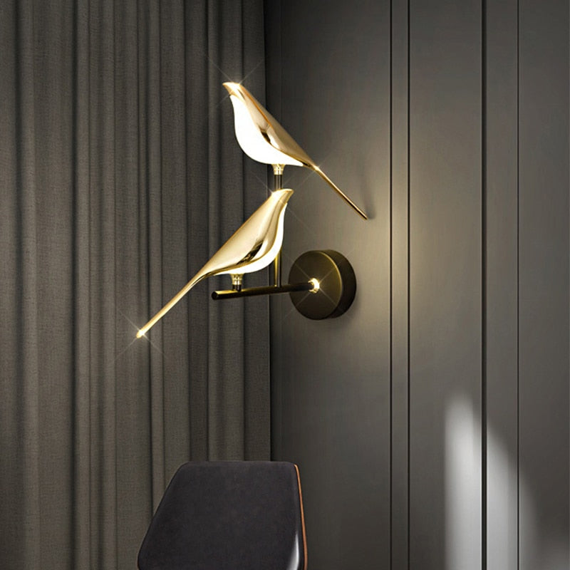 Modern Wall Bird Lamp