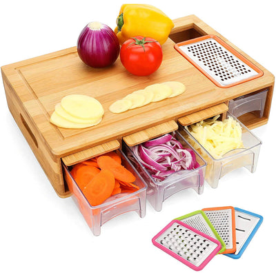 CUTTING BOARD WITH CONTAINERS